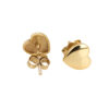 925 Sterling Silver Yellow Gold Heart Stud Earrings – Meadows Jewelry
