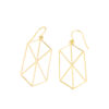 925 Silver Yellow Gold Geometric Filigree Dangle Earrings – Meadows