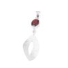 Texture Red Garnet Pendant