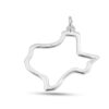 Texas Shape Silver Pendant