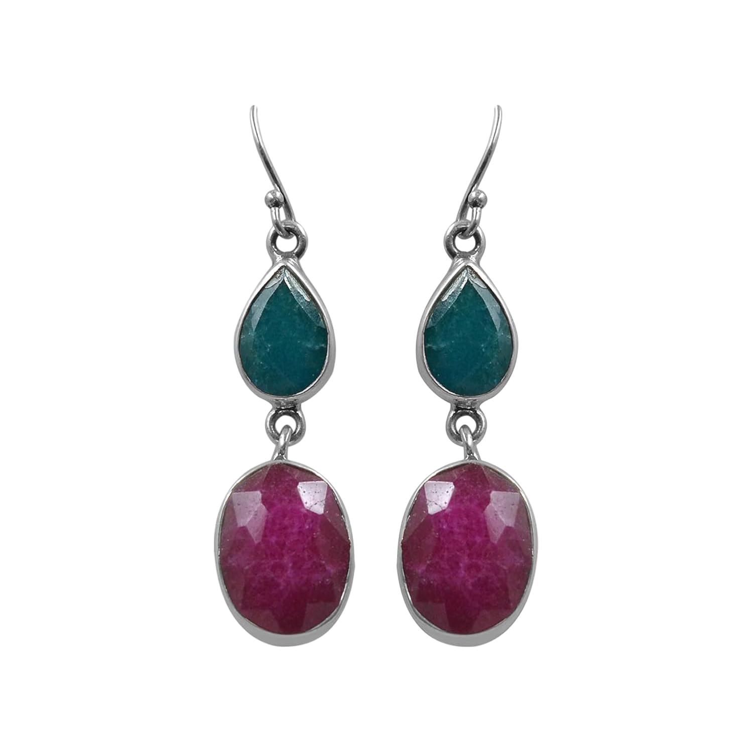 Ruby & Emerald Earring