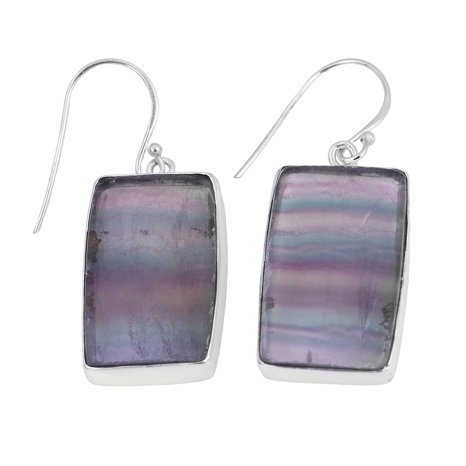 Natural Fluorite Earring