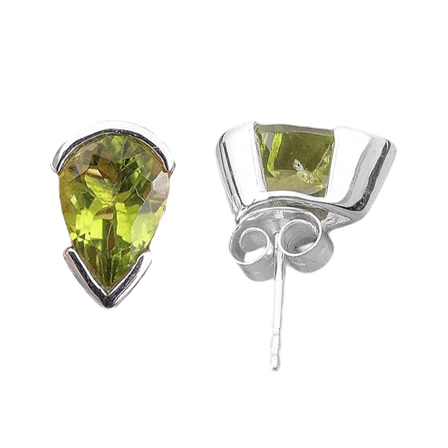 Peridot Stud Earring