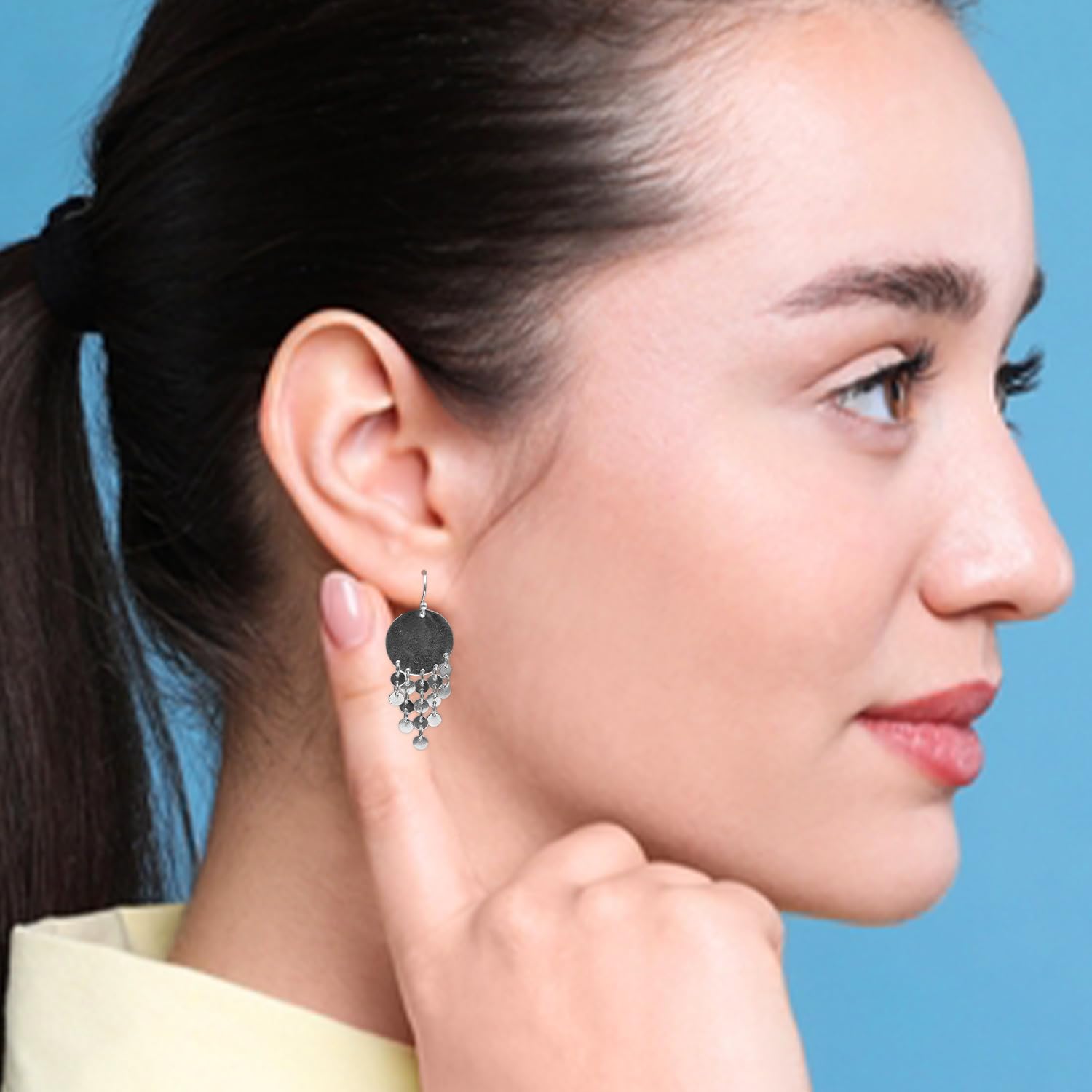 Designer Silver Dangle Earring