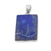 Natural Lapis Lazuli Pendant, 925 Sterling Silver Gemstone Pendant