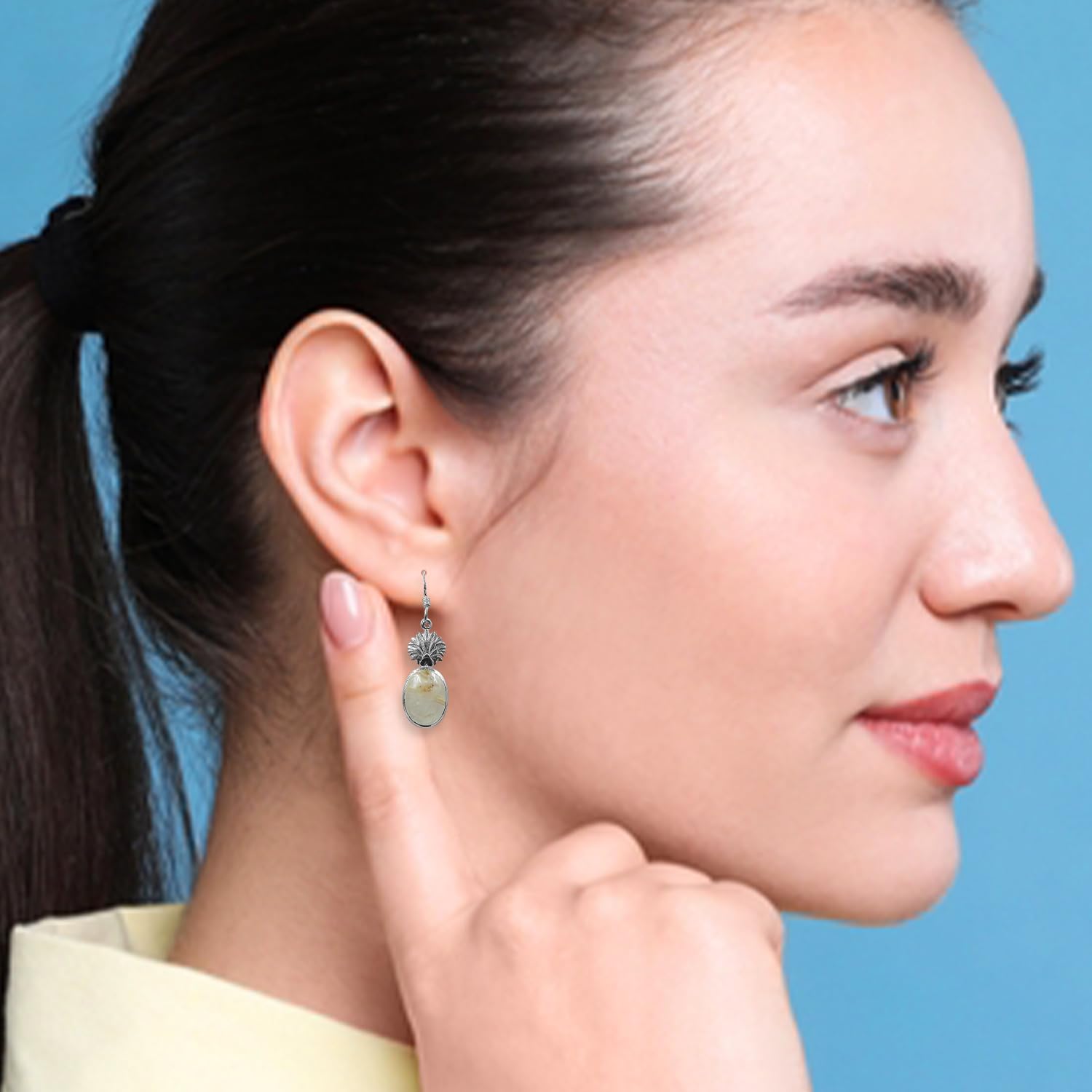 Golden Rutile Earring