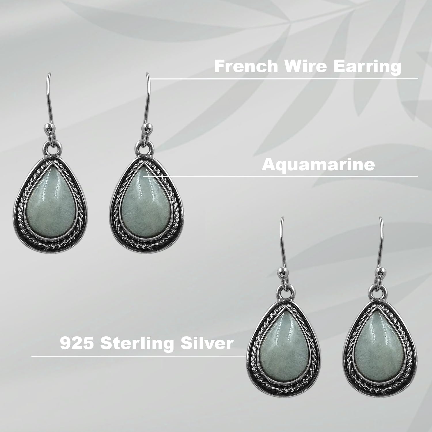 Aquamarine Dangle Earring
