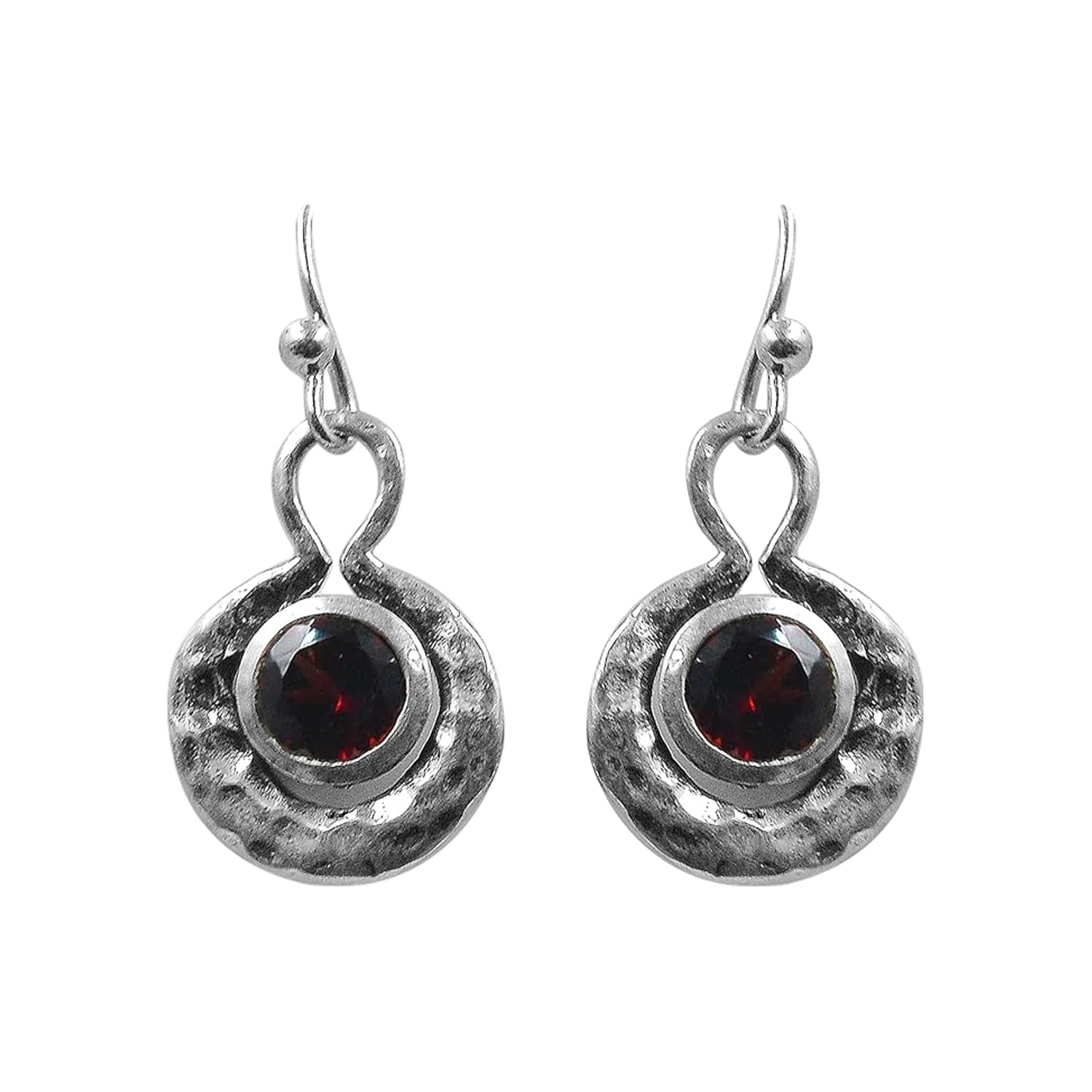 Red Garnet Earring