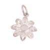 Floral Charm 925 Sterling Silver Handmade Pendant, Bohemian Pendant