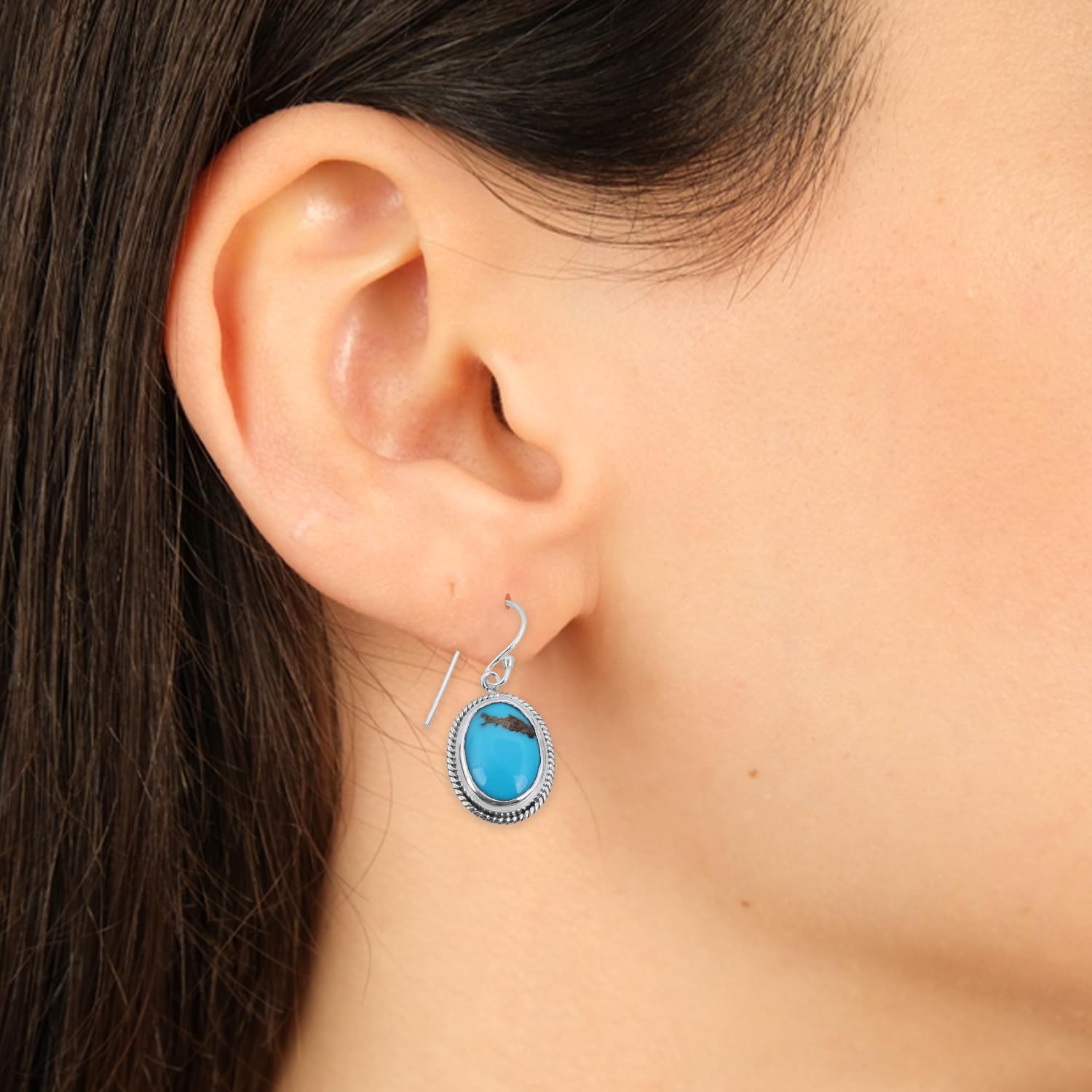 Blue Turquoise Earring