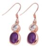 Amethyst & Sky Blue Topaz Dangle & Drop Earring