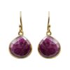 Corundum Ruby Earring