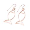 Fish Rose Gold Plated Earring