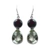 Garnet & Green Amethyst Earring