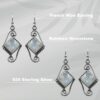 Rainbow Moonstone Earring