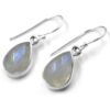 Rainbow Moonstone Dangle Earring