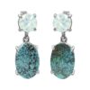 Turquoise & Moonstone Earring