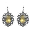 Yellow Citrine Dangle Earring