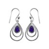 Amethyst Pear Shape Dangle Earring